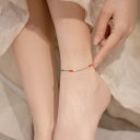 アンクレット メンズ シルバー ロープ 女性 レディース ビーズ ブレスレット カップル ギフト 手首 男性 長さ調整可能 シンプル ペア 男女兼用 足首 誕生...