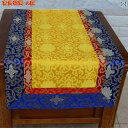 タペストリー テーブルランナー おしゃれ チベット エスニック クロス 仏教 インテリア 装飾 エレガント アジアン 花 耐久性 洗濯できる 変形しにくい 赤 青 黄