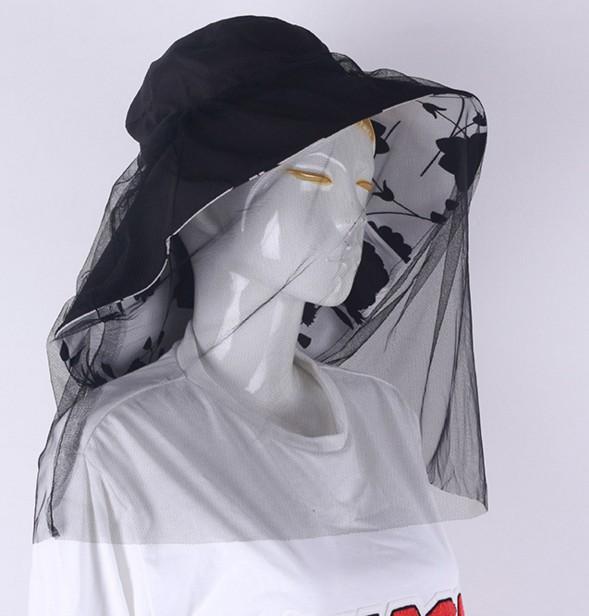 帽子 ネット 虫除け 夏 男女兼用 防蚊 日焼け対策 屋外 旅行 ガーデニング ウォーキング 農作業 アウトドア 保護 通気性 メッシュ つば広 シンプル エレガント 青 黒 ピンク 花柄 迷彩