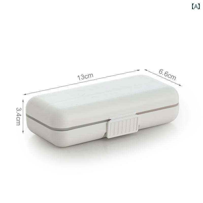 ジュエリーケース トラベル 白 青 透明 プラスチック ケース 収納 保管 持ち運び ネックレス ポータブル ボックス イヤリング アクセサリー 旅行 シンプル