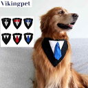 ネクタイ 犬 おしゃれ 首輪 紳士 ペット シャツ ウェデイング おめかし 服 アクセサリー 三角 スカーフ 小型 中型 大型 黒 赤 青