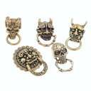コンチョ ボタン DIY アンティーク 調 革 バックル ベルト 財布 手作り 装飾 留め具 金具 かっこいい リング 般若 スカル レザー クラフト