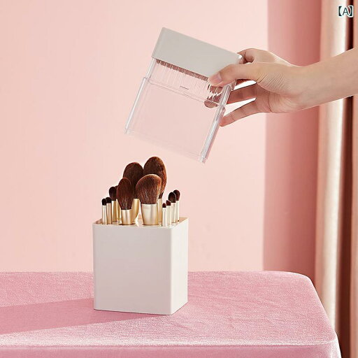 メイクブラシ ケース 蓋付き 化粧品 収納ボックス ペン立て スタンド 防塵 アクリル 使いやすい 便利 グッズ 持ち運び ピンク 白 青 シンプル 無地 メイクブラシ ケース 蓋付き 化粧品 収納ボックス ペン立て スタンド 防塵 アクリル 使いやすい 便利 グッズ 持ち運び ピンク 白 青 シンプル 無地