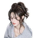 ウィッグ ポニーテール クリップ レディース 韓国 ヘアアクセサリー 装飾 つけ毛 エクステ ウェーブ カール 巻き髪 噴水 ボリューム バンス ワンタッチ カ...