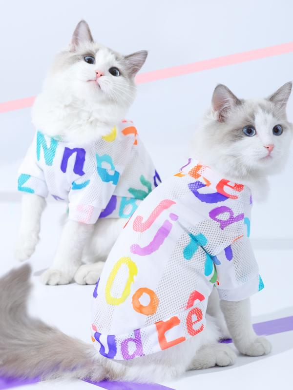 猫 服 夏 ベスト 薄手 軽量 通気性 おしゃれ カジュアル 日焼け防止 大きいサイズ 抜け毛 ペット 涼し..