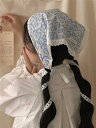 三角巾 大人 おしゃれ 三角形 春夏 レトロ 韓国 ヘッド レディース スカーフ バンダナ レース アクセサリー 装飾 日除け 海辺 カントリー ガーリー 赤 緑 青 花柄 レオパード ペイズリー(4)