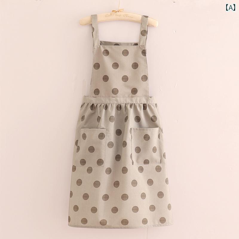 エプロン おしゃれ 韓国 レディース キャンバス ポケット 通気 耐摩耗 家庭 調理 フラワーショップ 作..