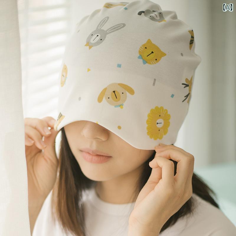 ヘアバンド ターバン 帽子 レディース コットン 薄手 幅広 ワイド かわいい マタニティ 入院 産後 前髪 白髪 薄毛隠し まとめ髪 洗顔 痛くなりにくい アイマスク キャップ 通気 柔らかい 伸縮 お団子 ショート ロング ウサギ 猫 アニマル