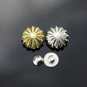 コンチョ ボタン レザークラフト ハンドメイド DIY ネジ パーツ バックル 装飾 花 財布 手芸 アンティーク調 ゴールド シルバー