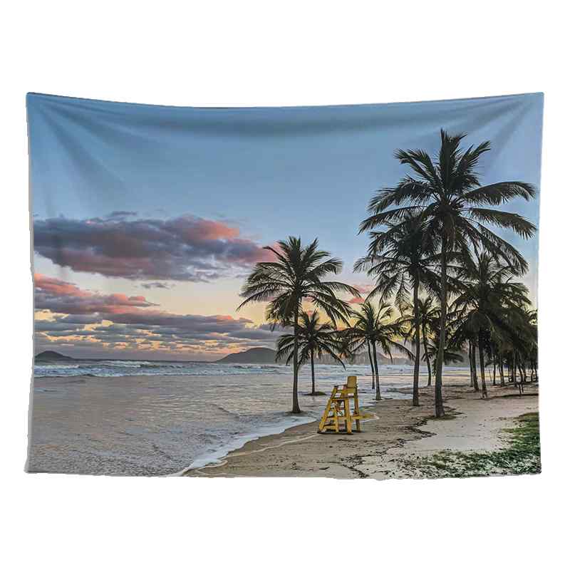 タペストリー 海 北欧 長方形 壁掛け 吊り下げ インテリア 寝室 リビング 装飾 背景 キャンバス 布 アート ふわふわ シンプル モダン おしゃれ 海辺 風景