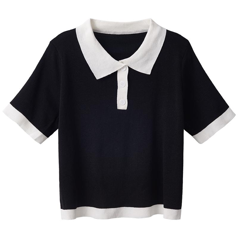 ポロシャツ レディース 大人 トップス 大きいサイズ ゆったり 着やすい 襟 ボタン 半袖 夏 ひんやり 涼しい 体型カバー 白 黒 シンプル 無地