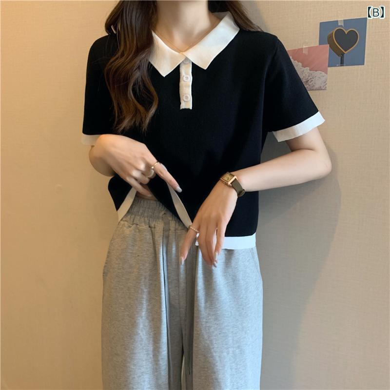 ポロシャツ レディース 大人 トップス 大きいサイズ ゆったり 着やすい 襟 ボタン 半袖 夏 ひんやり 涼しい 体型カバー 白 黒 シンプル 無地