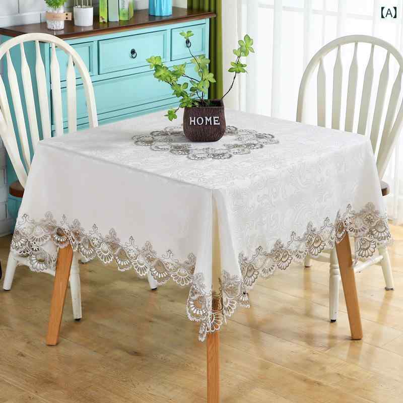 テーブルクロス 正方形 布 麻雀 北欧 食卓 モダン シンプル 通気性 汚れ キズ防止 長方形 四角 レース ..