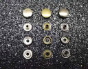 コンチョ ボタン レザークラフト パーツ 金具 DIY 手作り アクセサリー 布 財布 バックル シルバー ブロンズ ブラック 丸パンチ 取付工具
