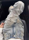 ダメージデニム レディース レトロ アメリカン 春秋 ハイウエスト ストレートパンツ クラッシュ加工 ワイドレッグ カジュアル おしゃれ ショッピング お出かけ...
