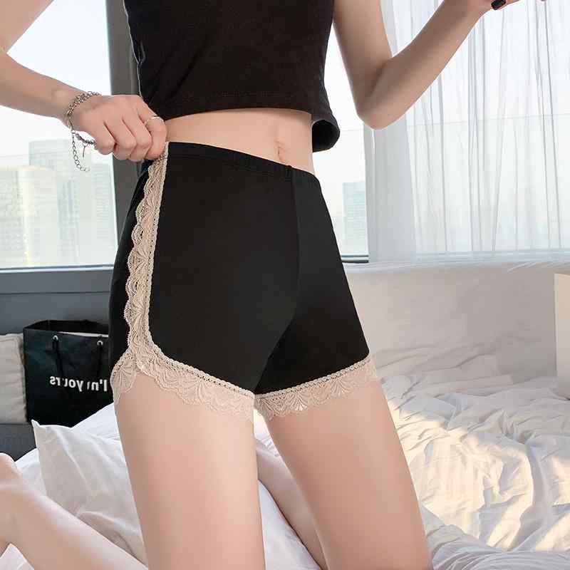 ペチパンツ ショート丈 夏 レディース ボトムス インナー ペチコート 薄手 ウエストゴム 透け防止 通気性 ヒップアップ レース スカー..
