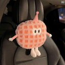 車 首 クッション ぬいぐるみ風 ネックピロー ヘッドレスト レディース 子供 カー用品 もこもこ 頚椎サポート 肌に優しい 柔らかい 快適 ドライブ 遠出 か...