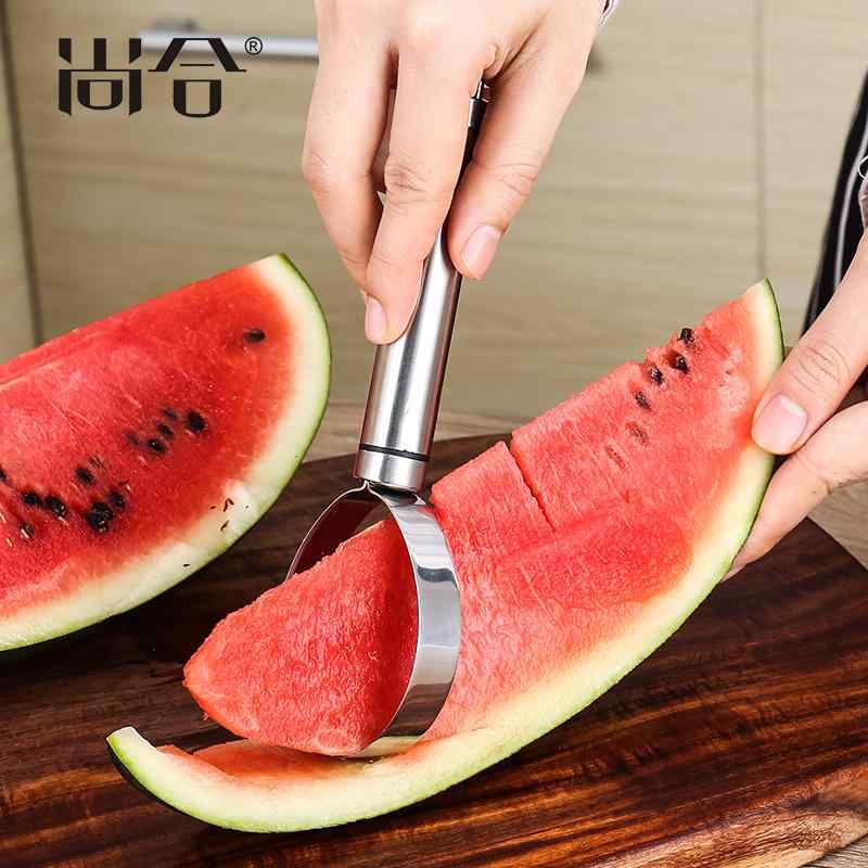 フルーツ スライサー 種取り 果肉 スライス 加工 便利 簡単 グッズ キッチン ツール スイカ メロン キ..