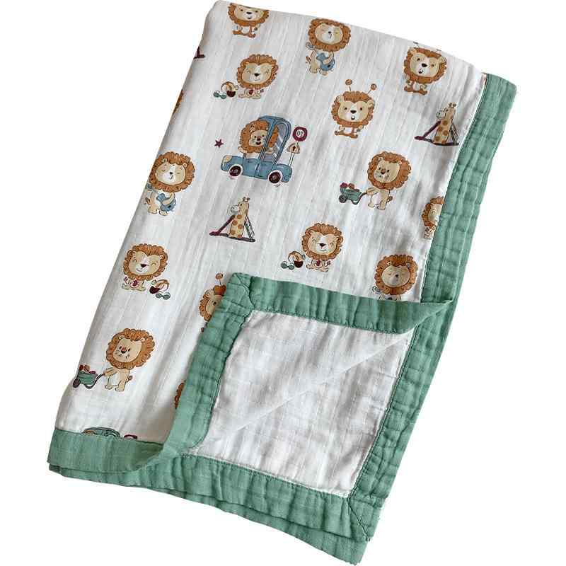 子供 夏 掛け布団 薄手 ベビー ガーゼケット ブランケット おくるみ ひざ掛け キルト 吸湿 通気性 抗菌 柔らかい 洗濯可能 お昼寝 寝具 幼稚園 シンプル かわいい さくらんぼ ウサギ オレンジ