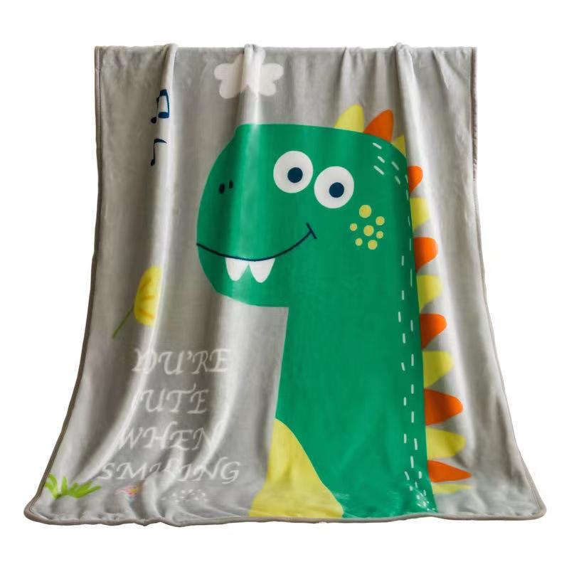 ブランケット 子供 春秋 薄手 掛け布団 ショール フランネル 毛布 ひざ掛け 柔らかい 洗濯可能 お昼寝 寝具 幼稚園 シンプル かわいい 黄 青 ピンク アヒル ペンギン ワニ