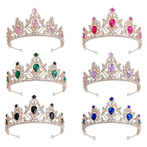 ウエディング ティアラ ブライダル クラウン ヘアアクセサリー ゴールド ピンク ブルー バースディ ゴージャス キラキラ プリンセス 華やか ウエディング ティアラ ブライダル クラウン ヘアアクセサリー ゴールド ピンク ブルー バースディ ゴージャス キラキラ プリンセス 華やか