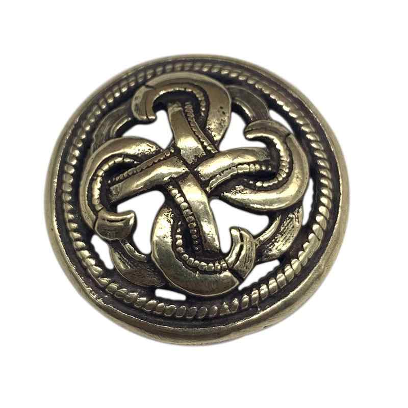コンチョボタン 銅 レトロ 装飾 コインバックル DIY 手作り 革製品 レザー クラフト パーツ 金具 手芸 ..