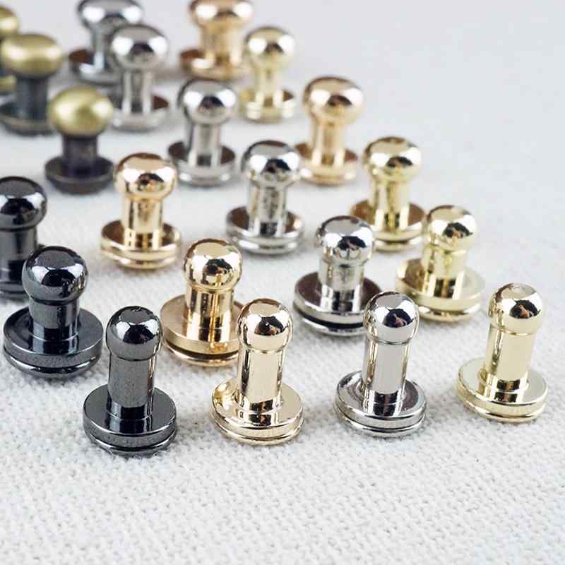 コンチョ ボタン レザークラフト 手作り 革 アクセサリー ネジ式 ゴールド シルバー グリーン 丸頭 リメイク 小物 ベルト バッグ デザイン アンティーク 調風