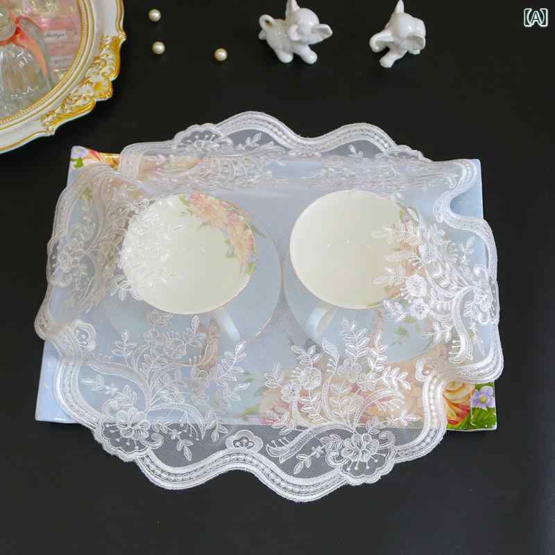 ほこり よ け カバー 防塵 円形 クロス テーブルマット ティートレイ ダイニング リビング キッチン 家..