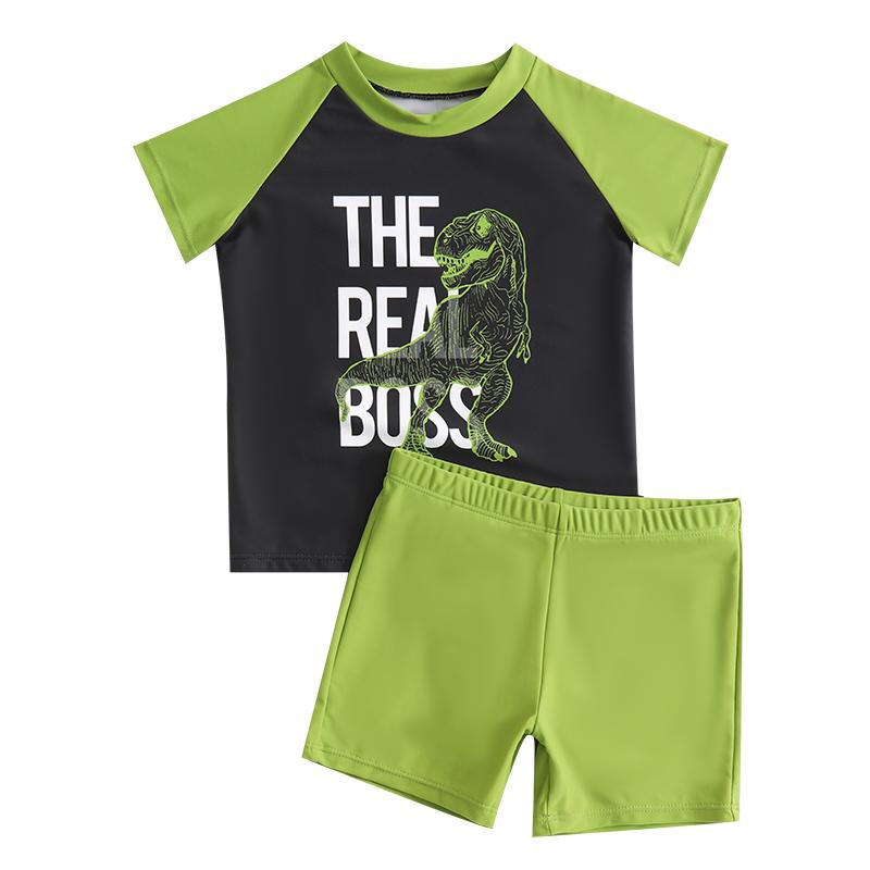 水着 男の子 小学生 半袖 ラッシュガード 子供 幼児 ショートパンツ プール 海 スポーツ スイミング 恐..