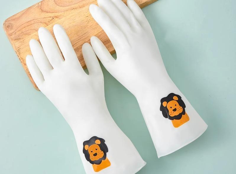 食器洗い ゴム 手袋 キッチン 掃除 家事 防水 耐久 丈夫 家庭 薄手 作業 トイレ お風呂 洗面台 ピンク 白 青 PVC 長め 短め 防油 ライオン