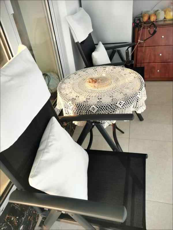 テーブルクロス おしゃれ コットン リネン レトロ レース かぎ針編み ラウンド型 汚れ防止 カバー マット インテリア サイドデスク キッチン 寝室 シンプル ベージュ 白