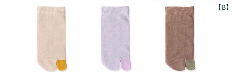 靴下 レディース 春夏 2本指ソックス 薄手 綿 浅履き 防臭 吸汗性 脱げにくい 滑りにくい 耐摩耗性 快適 ビーチサンダル 下駄 足袋 シンプル 無地 3足 白 黒 グレー