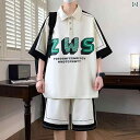 ポロシャツ キッズ 半袖 男の子 おしゃれ ルーズ ゆったり 大きいサイズ カジュアル 夏 セットアップ ショート パンツ ひんやり 涼しい 快適 薄手 カラフ...