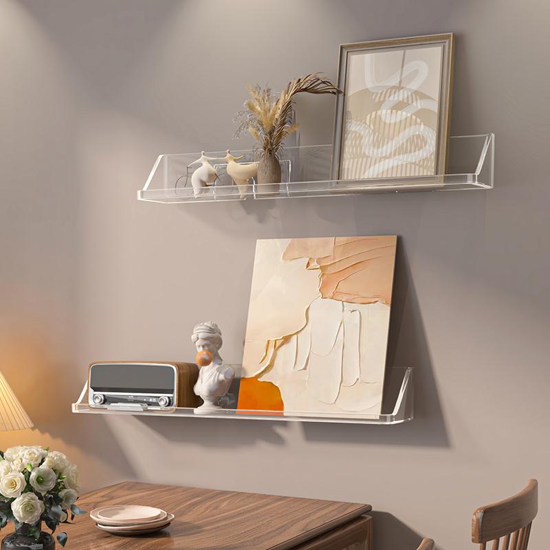 収納 壁掛け おしゃれ ウォールシェルフ ラック リビング ルーム ベッドサイド 装飾品 雑貨 フォトフレ..