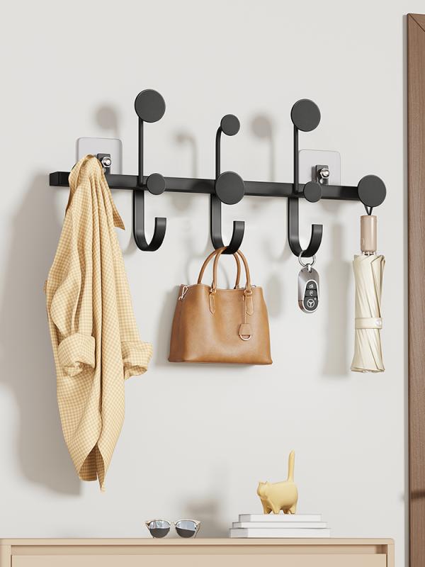 ウォールフック おしゃれ ドア 壁掛け 洋服 ハンガー 寝室 浴室 収納 便利 バッグ 黒 ゴールド シンプ..