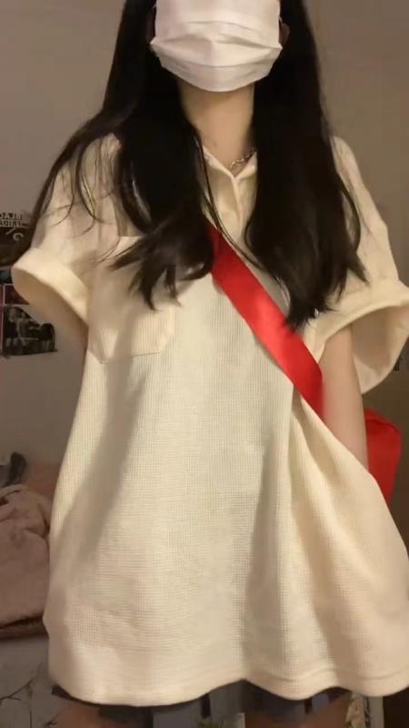 ポロシャツ レディース 半袖 ゆったり ルーズ ラフ カジュアル おしゃれ 夏 シンプル 無地 着痩せ 大きいサイズ 胸元 ポケット アプリコット 黒