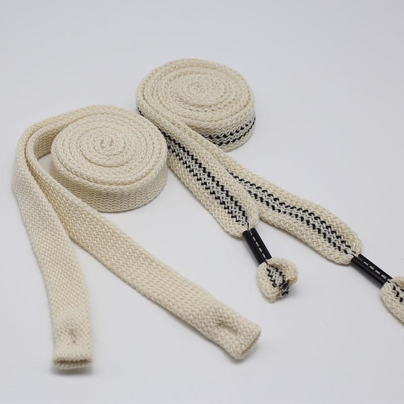 ズボン 紐 二色 幅 2cm 刺繍 ウエスト 付け替え 交換 ハンドメイド 手芸用品 シンプル 無地 スポーツ ..
