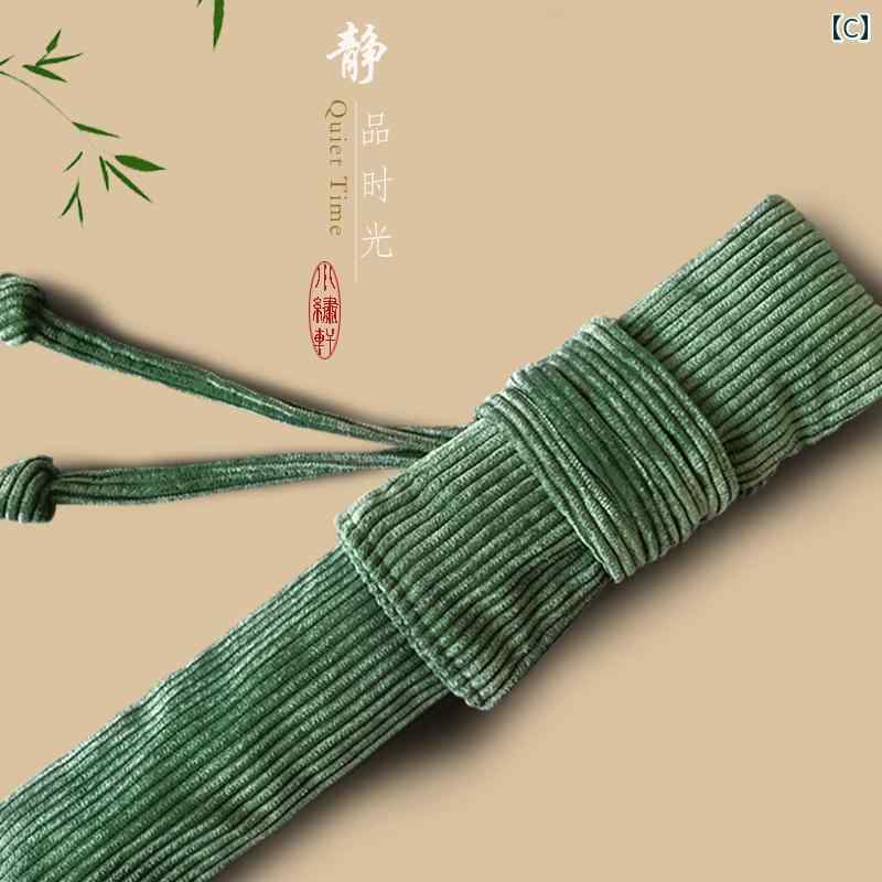 横笛 袋 ケース 尺八 竹笛 ベルベット 保護 カバー 持ち運び 収納 便利 携帯 保存 ...