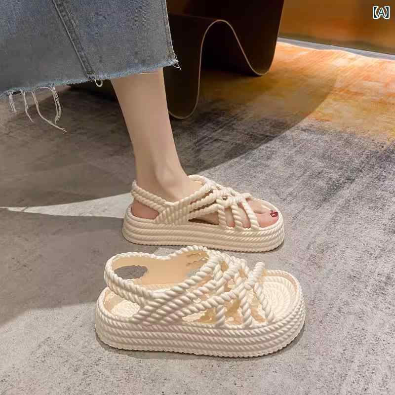 サンダル 歩きやすい レディース 夏 オープントゥ ストラップ カジュアル 厚底 フラット かわいい 軽量 やわらかい 疲れにくい ベージュ 黒 カーキ