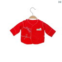 ベビー 肌着 長袖 前開き 新生児 綿 インナー コットン 秋 紐 おしゃれ カジュアル 普段使い ストライプ イルカ りんご 半袖 ノースリーブ ピンク 茶 赤