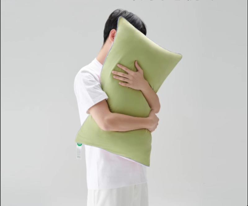 クール 枕 カバー 夏 ひんやり 冷感 快適 涼しい 緑 ピンク ベッド 寝具 リラックス 睡眠 両面 リバーシブル シングル 伸びる