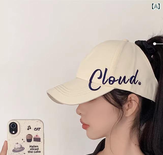 サンバイザー レディース 帽子 日焼け防止 夏 スポーツ アウトドア レジャー 綿 刺繡 英文字ロゴ グレー カーキ ベージュ カジュアル シンプル