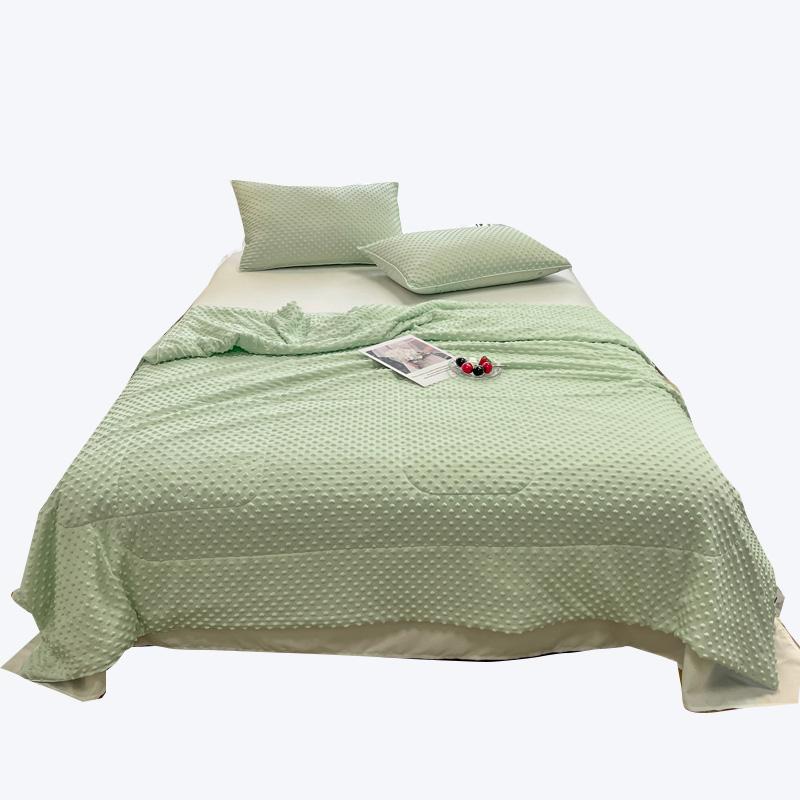 肌掛け布団 夏 タオルケット ブランケット おしゃれ 大人 子供 洗える 薄手 カバー不要 吸湿 通気 コットン キルト リバーシブル 柔らかい ひんやり 涼しい 軽量 快適 エアコン 冷房対策 昼寝 寝室 ベッド ソファー ピンク ブルー グレー