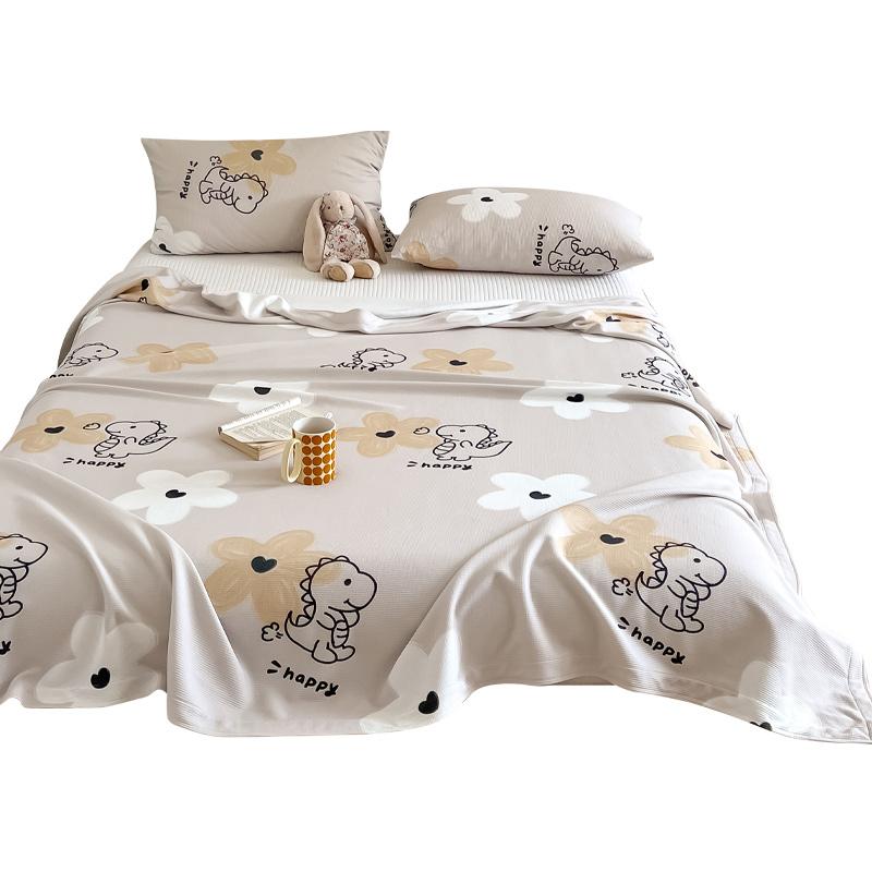 薄掛け布団 夏 竹繊維 コットン 薄手 涼しい ブランケット 寝具 肌に優しい 柔らかい 通気性 快適 抗菌 かわいい ソファー リビング 恐竜 くま うさぎ