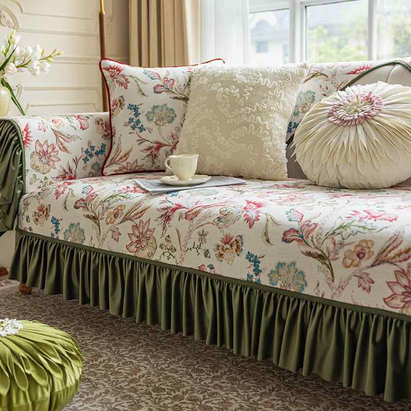 ソファーカバー 花柄 滑り止め 模様替え おしゃれ 傷 汚れ 帽子 洗える 保護 毛玉になりにくい 防塵 し..