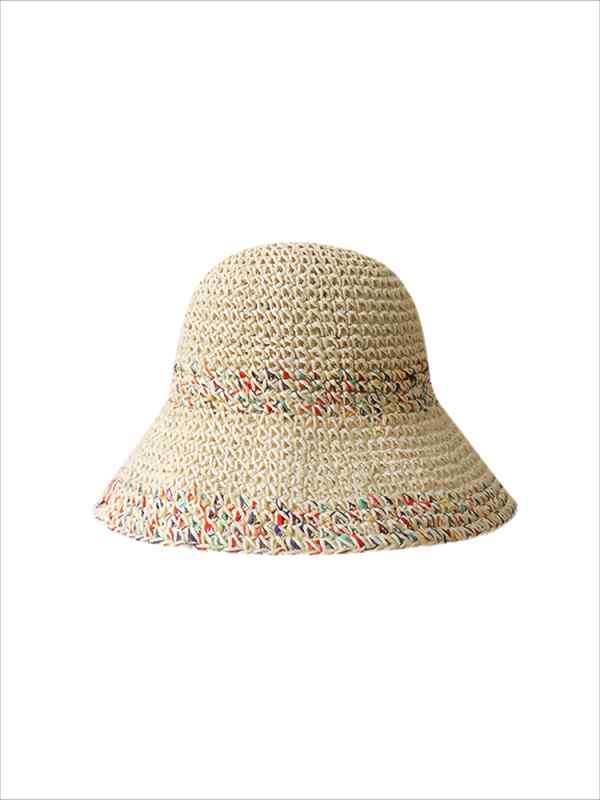 ストローハット レディース 夏 麦わら 帽子 通気性 涼しい 日焼け防止 バケットハット ガーデニング 海..