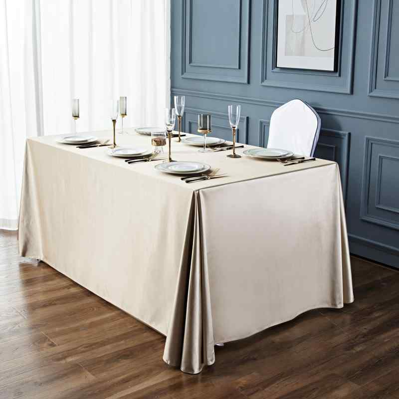テーブルクロス 長方形 パーティ 受付 展示会 ホテル 会議 ビジネス レストラン 赤 青 白 シンプル 無地 大きいサイズ 厚手 上品