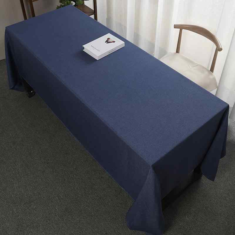 テーブルクロス 長方形 パーティ シンプル 無地 レストラン ホテル 会議 ビジネス 大きいサイズ イベント 受付 ネイビー グレー 展示