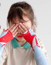 アームカバー 子供 日焼け防止 涼しい ひんやり 春夏 キッズ 男の子 女の子 通気性 虫刺され予防 屋外 レジャー ピクニック アウトドア かわいい 狐 熊 うさぎ ピンク 青 黄色