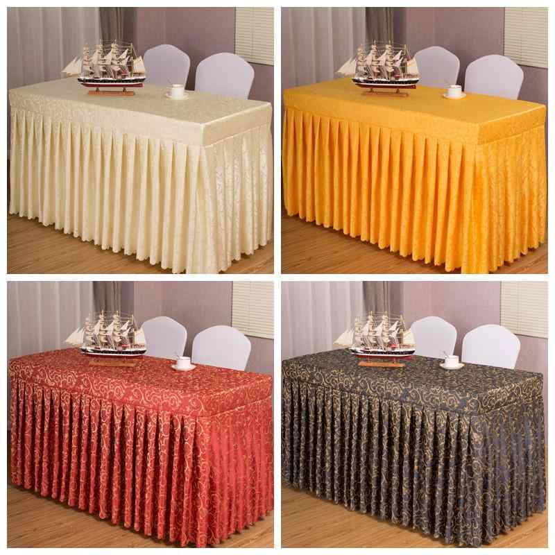 テーブルクロス 長方形 会議室 ホテル イベント パーティー ケータリング 展示会 受付カウンター カバ..